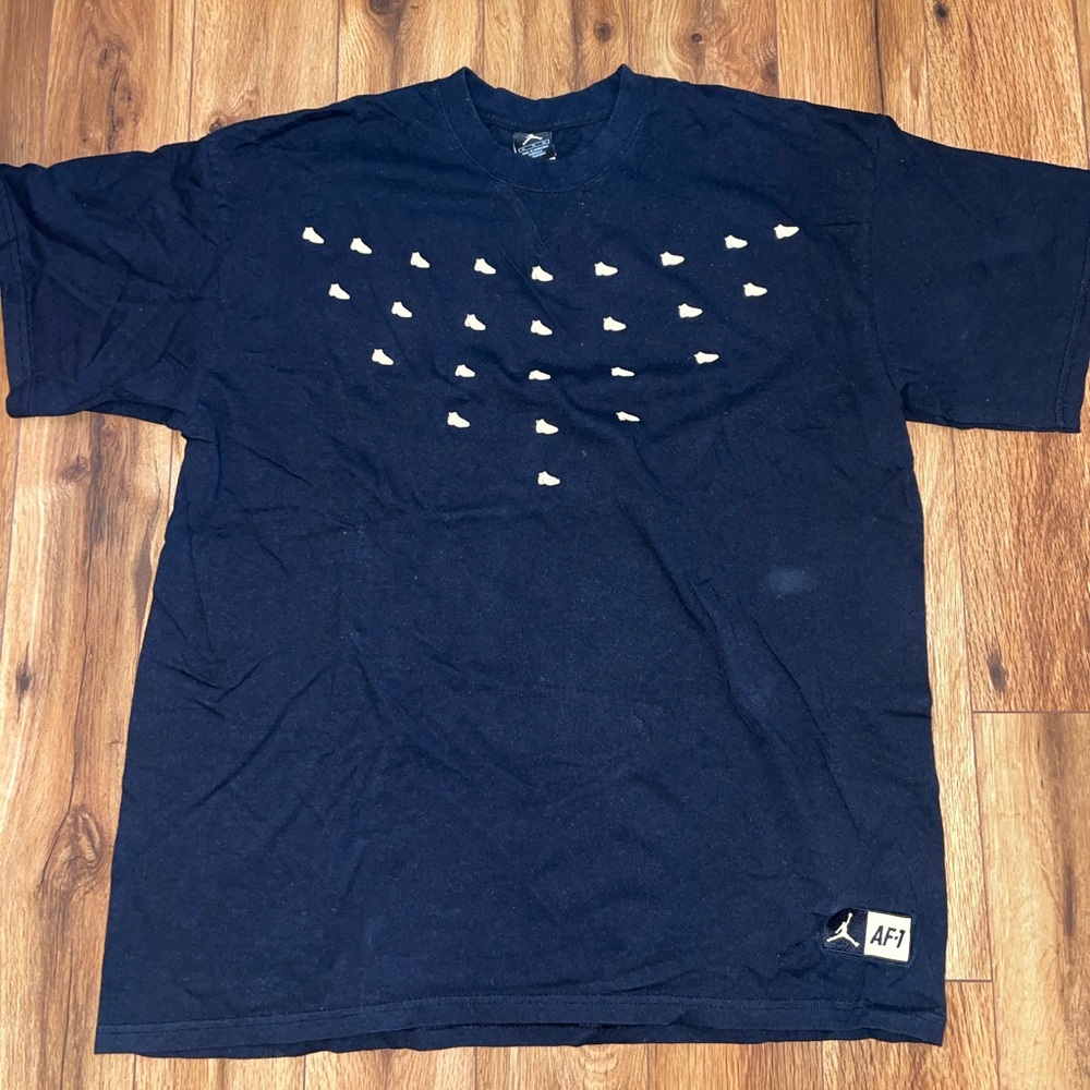 Jordan AF-1 Black Tee Sz XL